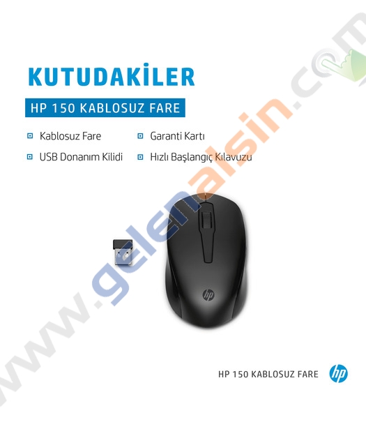 HP 150 2S9L1AA Optik Kablosuz Mouse