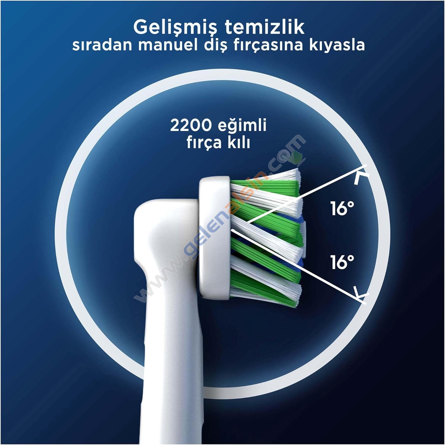 Oral-B Şarjlı Diş Fırçası Yedek Başlığı Cross Action X-Filament 2 li EB50RX