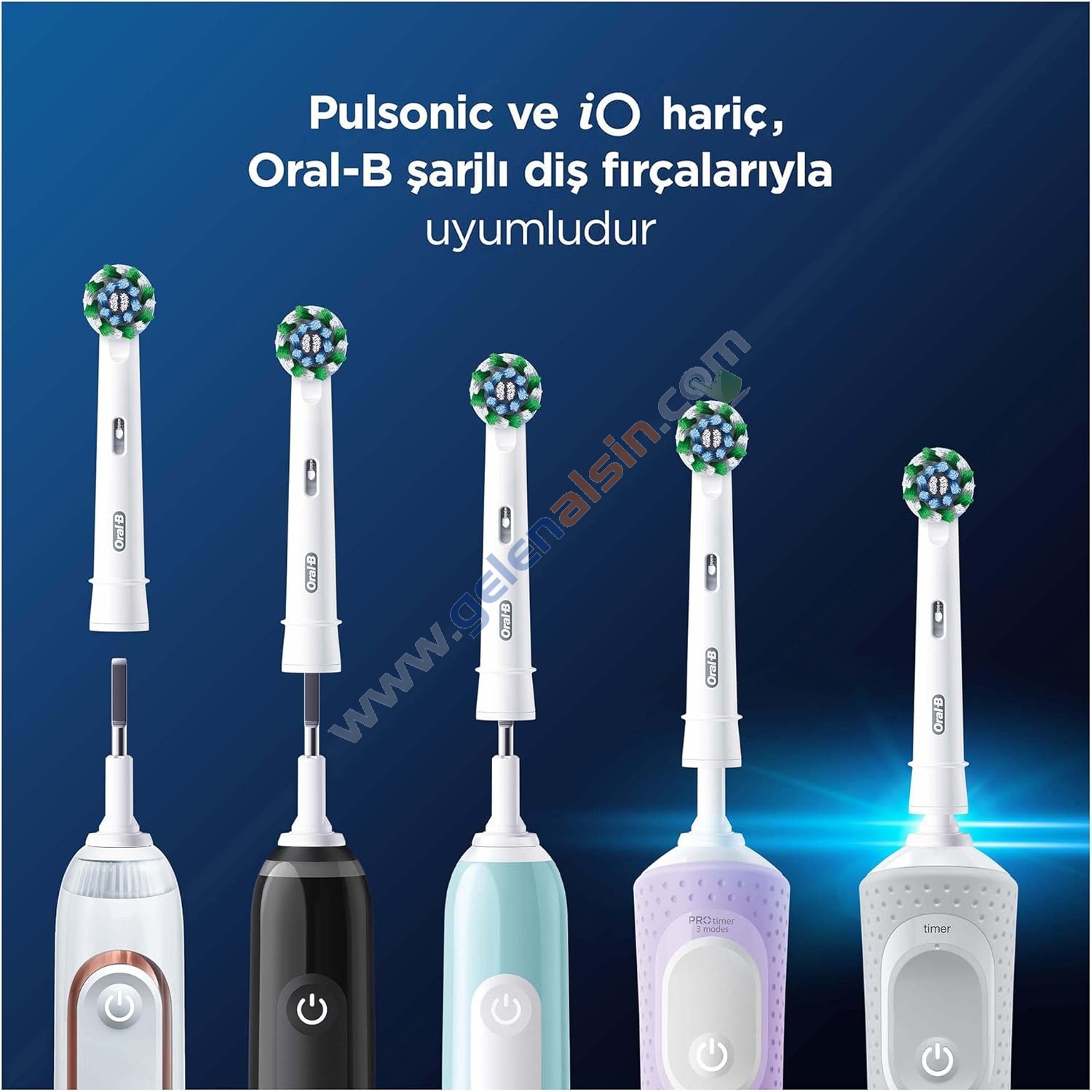 Oral-B Şarjlı Diş Fırçası Yedek Başlığı Cross Action X-Filament 2 li EB50RX