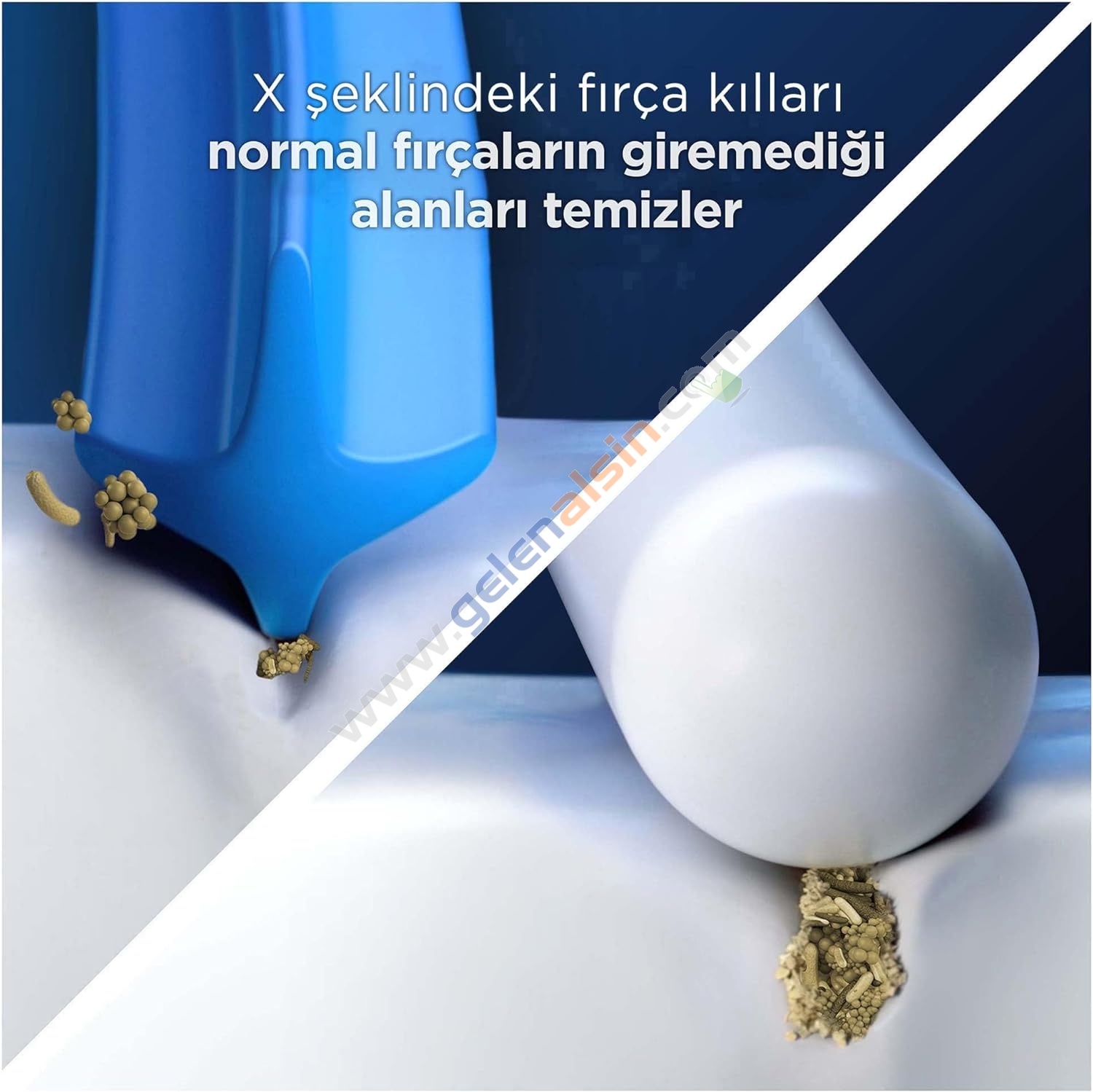 Oral-B Şarjlı Diş Fırçası Yedek Başlığı Cross Action X-Filament 2 li EB50RX