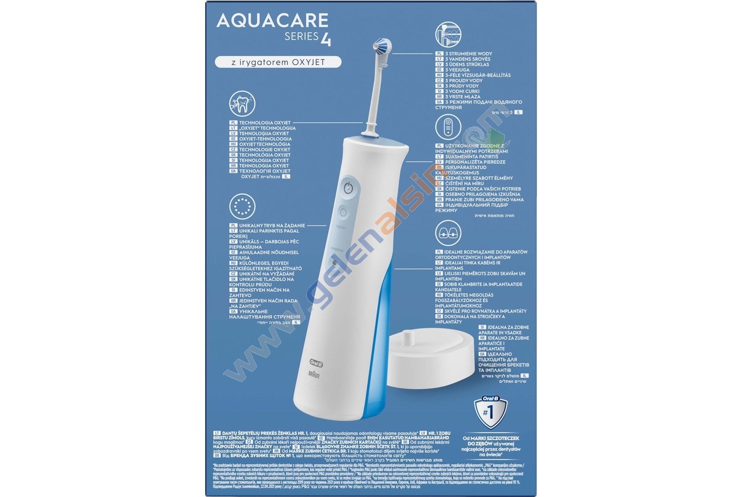 Oral-B AquaCare Series 4 Oxyjet Ağız Duşu