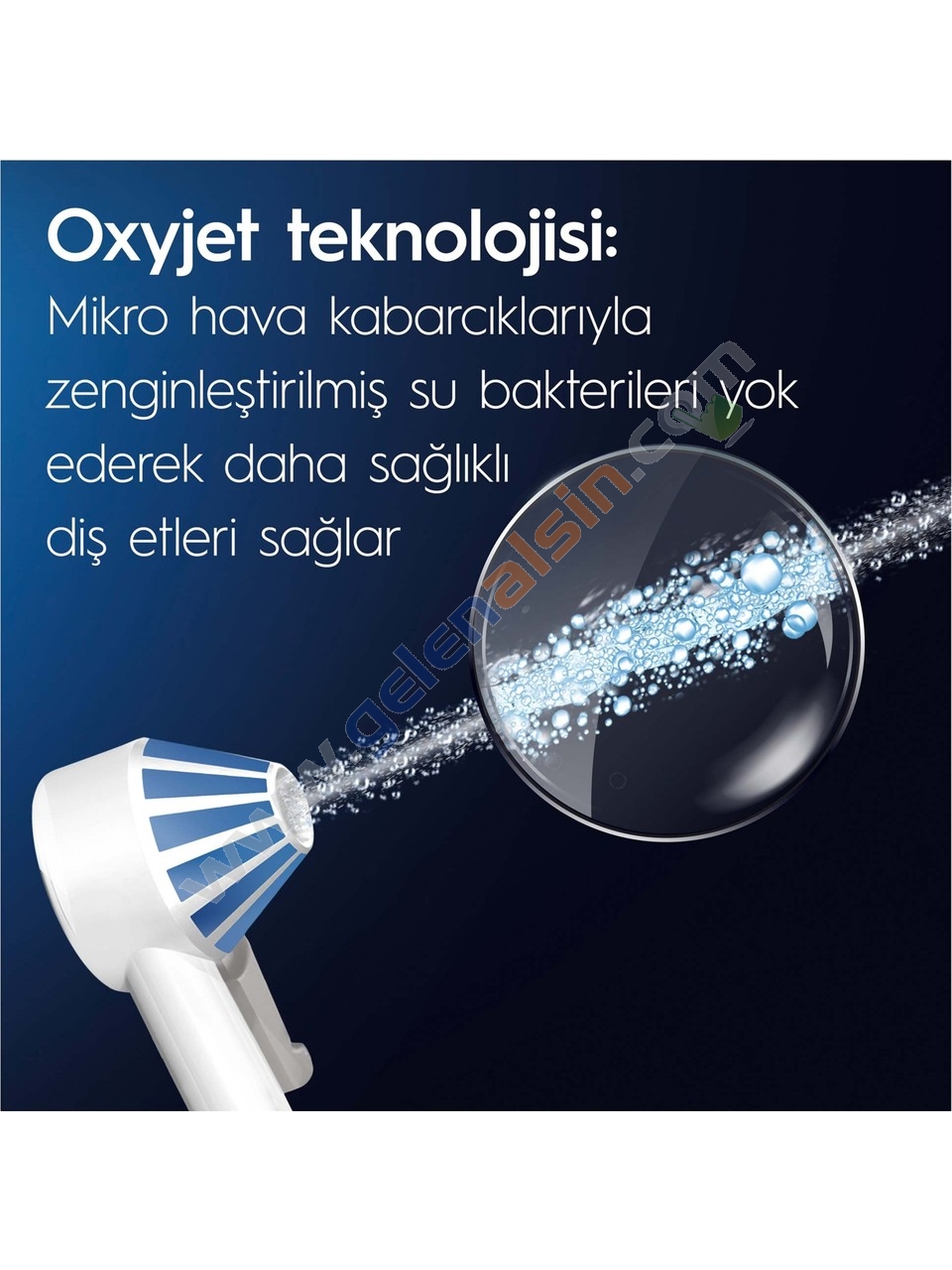 Oral-B Ağız Sağlığı Merkezi Ağız Duşu - Ağız duşu, 1 Oxyjet Başlığı, 1 Su Jeti Başlığı